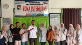 Pengurus Koperasi Desa Merah Putih (KDMP) Selagan Jaya menyambangi kantor desa setempat pada Rabu (15/04/2026).